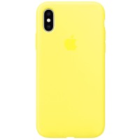 Чехол Silicone Case Full Protective (AA) для Apple iPhone XS Max (6.5") – Желтый