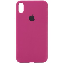 Чехол Silicone Case Full Protective (AA) для Apple iPhone XS Max (6.5") (Бордовый)
