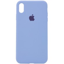 Чехол Silicone Case Full Protective (AA) для Apple iPhone XS Max (6.5") (Голубой)