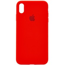 Чехол Silicone Case Full Protective (AA) для Apple iPhone XS Max (6.5") (Красный)