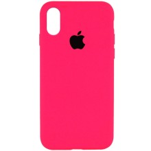 Чехол Silicone Case Full Protective (AA) для Apple iPhone XS Max (6.5") (Розовый)