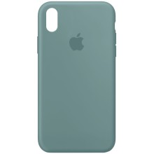 Чехол Silicone Case Full Protective (AA) для Apple iPhone XS Max (6.5") (Зеленый)