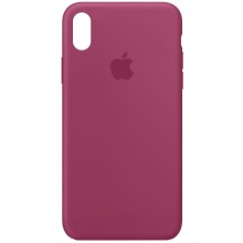 Чехол Silicone Case Full Protective (AA) для Apple iPhone XS Max (6.5") (Малиновый)