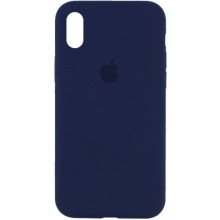 Чехол Silicone Case Full Protective (AA) для Apple iPhone XS Max (6.5") (Синий)