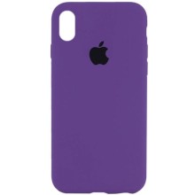 Чехол Silicone Case Full Protective (AA) для Apple iPhone XS Max (6.5") (Фиолетовый)