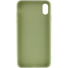 Силиконовый чехол Candy для Apple iPhone XS Max (6.5") – Фисташковый