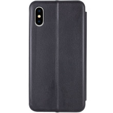 Кожаный чехол-книжка Classy для Apple iPhone XS Max (6.5") – Черный