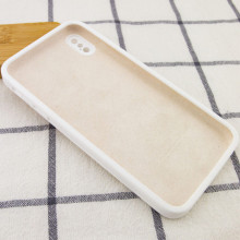 Чехол Silicone Case Square Full Camera Protective (AA) NOLOGO для Apple iPhone XS Max (6.5") – Белый