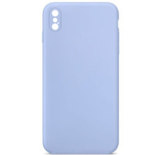 Чехол Silicone Case Square Full Camera Protective (AA) NOLOGO для Apple iPhone XS Max (6.5") – Голубой