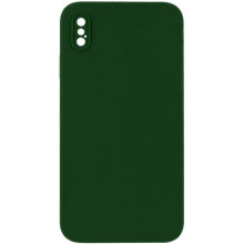 Чехол Silicone Case Square Full Camera Protective (AA) NOLOGO для Apple iPhone XS Max (6.5") – Зеленый