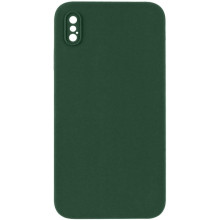 Чехол Silicone Case Square Full Camera Protective (AA) NOLOGO для Apple iPhone XS Max (6.5") – Зеленый