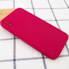 Чехол Silicone Case Square Full Camera Protective (AA) NOLOGO для Apple iPhone XS Max (6.5") – Красный