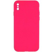 Чехол Silicone Case Square Full Camera Protective (AA) NOLOGO для Apple iPhone XS Max (6.5") – Розовый
