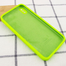 Чехол Silicone Case Square Full Camera Protective (AA) NOLOGO для Apple iPhone XS Max (6.5") – Салатовый