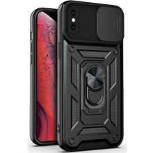 Чохол Ummi Camshield Serge Ring для Apple iPhone XS Max (6.5") – Чорний