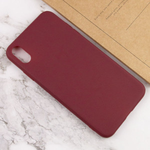 Силиконовый чехол Candy для Apple iPhone XS Max (6.5") – Бордовый