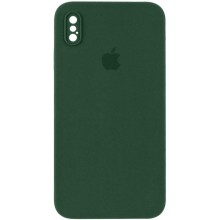 Чехол Silicone Case Square Full Camera Protective (AA) для Apple iPhone XS Max (6.5") – Зеленый