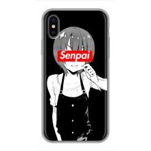 Чехлы Персонажи Аниме Наруто для iPhone Xs Max (AlphaPrint) – Senpai