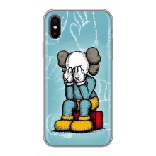 Чехлы для iPhone Xs Max - Bearbrick Louis Vuitton (PREMIUMPrint) (Плач Bearbrick)