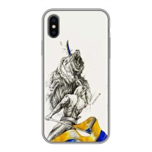 Чехлы Доброго вечора, ми за України для Айфон Хс Макс (AlphaPrint) (Победа)