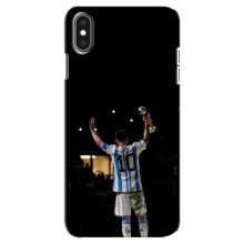 Чехлы Лео Месси Аргентина для iPhone Xs Max (Лео Чемпион)