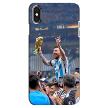 Чехлы Лео Месси Аргентина для iPhone Xs Max (Месси король)