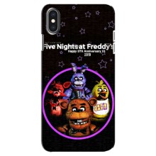 Чехлы Пять ночей с Фредди для Айфон Xs Max (Лого Фредди)