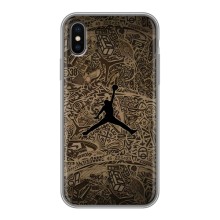 Чехлы для iPhone Xs Max - с картинкой JORDAN (AlphaPrint) (Logo Jordan)