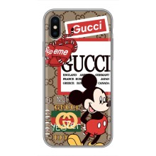 Чехол Disney Mouse iPhone Xs Max (PREMIUMPrint) (Стильный Микки)