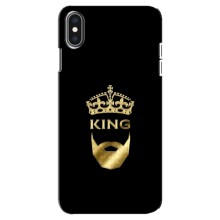 Чехол (Корона на чёрном фоне) для Айфон Xs Макс – KING