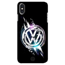 Чохол "Фольксваген" для iPhone Xs Max (Volkswagen на чорному)