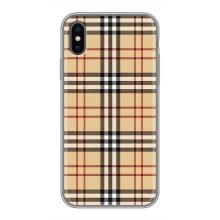 Чехол с Брендами одежды на Айфон Xs Max – Burberry стиль