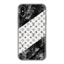 Чехол Стиль Louis Vuitton на iPhone Xs Max (LV на белом)