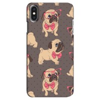 Чехол (ТПУ) Милые собачки для iPhone Xs Max – Собачки Мопсики