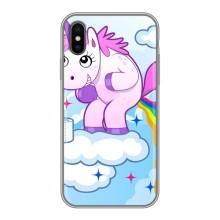 Чохол Unicorn на iPhone Xs Max (Веселка Єдиноріга)