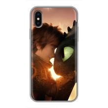Чехол дракон Беззубик для iPhone Xs Max – Беззубик и Иккинг