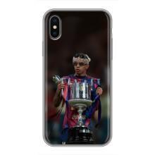 Чехол с футболистом Ламин Ямаль iPhone Xs Max (Ямал с кубком)