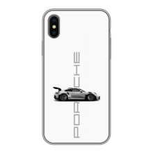 Чохол з авто Порше для iPhone Xs Max – білий порше