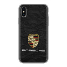 Чохол з авто Порше для iPhone Xs Max – Лого Порше