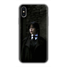 Чохол з дизайном Венздей 2 на iPhone Xs Max (Венздей в костюмі)