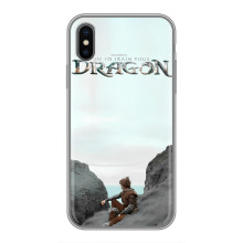 Чехол как приручить дракона на iPhone Xs Max (Дракон лого)