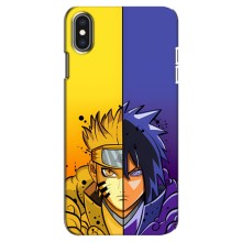Купить Чехлы на телефон с принтом Anime для Айфон Xs Max (Naruto Vs Sasuke)