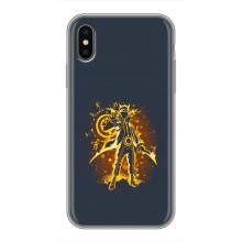 Naruto Anime Чехлы для Айфон Хс Макс (AlphaPrint) – золотой Наруто