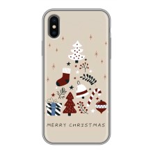 Рождественские Чехлы для iPhone Xs Max (VPrint) (Merry Christmas)