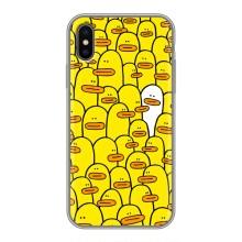 Силіконовий бампер з картинкою звірів для iPhone Xs Max (Особливий)