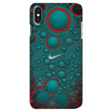Силиконовый Чехол на iPhone Xs Max с картинкой Nike (Найк зеленый)
