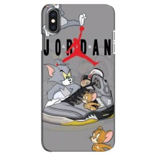 Силиконовый Чехол Nike Air Jordan на Айфон Xs Max (Air Jordan)
