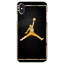 Силиконовый Чехол Nike Air Jordan на Айфон Xs Max (Джордан 23)