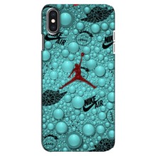 Силиконовый Чехол Nike Air Jordan на Айфон Xs Max (Джордан Найк)