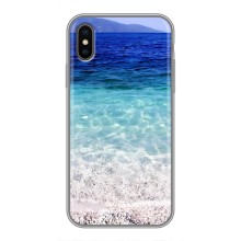 Силиконовый чехол с КАРТИНКАМИ лето для iPhone Xs Max (AlphaPrint) (Море)